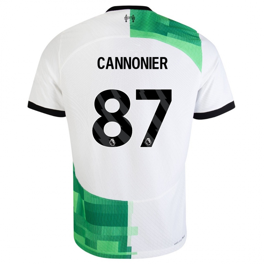 Mujer Camiseta Oakley Cannonier #87 Blanco Verde 2ª Equipación 2023/24 La Camisa Chile