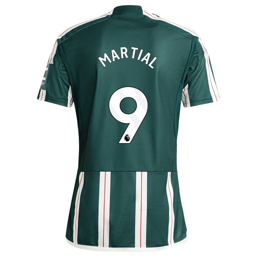 Mujer Camiseta Anthony Martial #9 Verde Oscuro 2ª Equipación 2023/24 La Camisa Chile