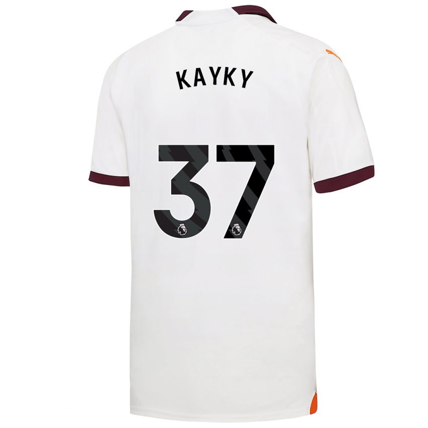 Mujer Camiseta Kayky #37 Blanco 2ª Equipación 2023/24 La Camisa Chile