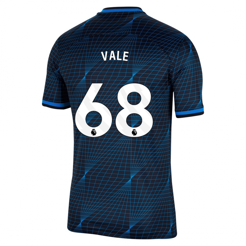 Mujer Camiseta Harvey Vale #68 Azul Oscuro 2ª Equipación 2023/24 La Camisa Chile