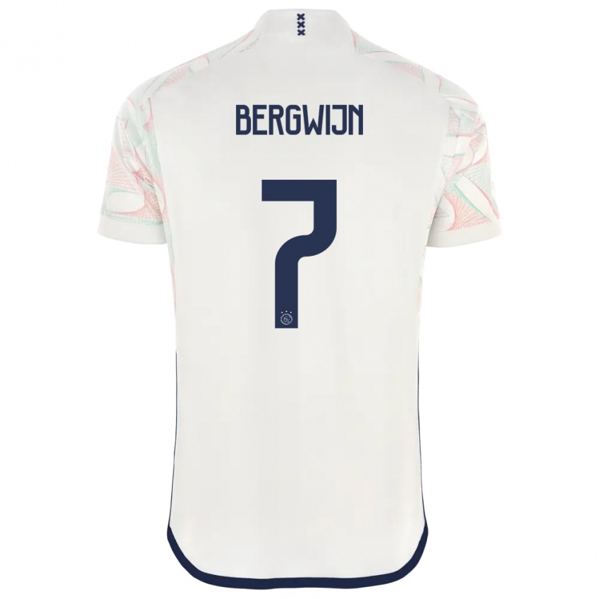 Mujer Camiseta Steven Bergwijn #7 Blanco 2ª Equipación 2023/24 La Camisa Chile