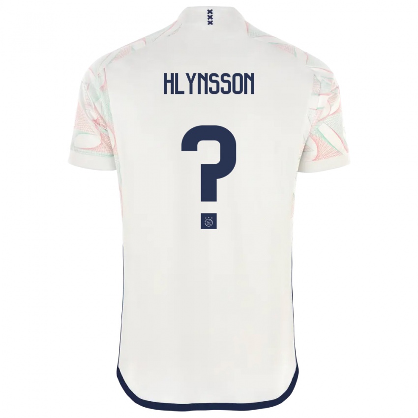 Mujer Camiseta Kristian Hlynsson #0 Blanco 2ª Equipación 2023/24 La Camisa Chile