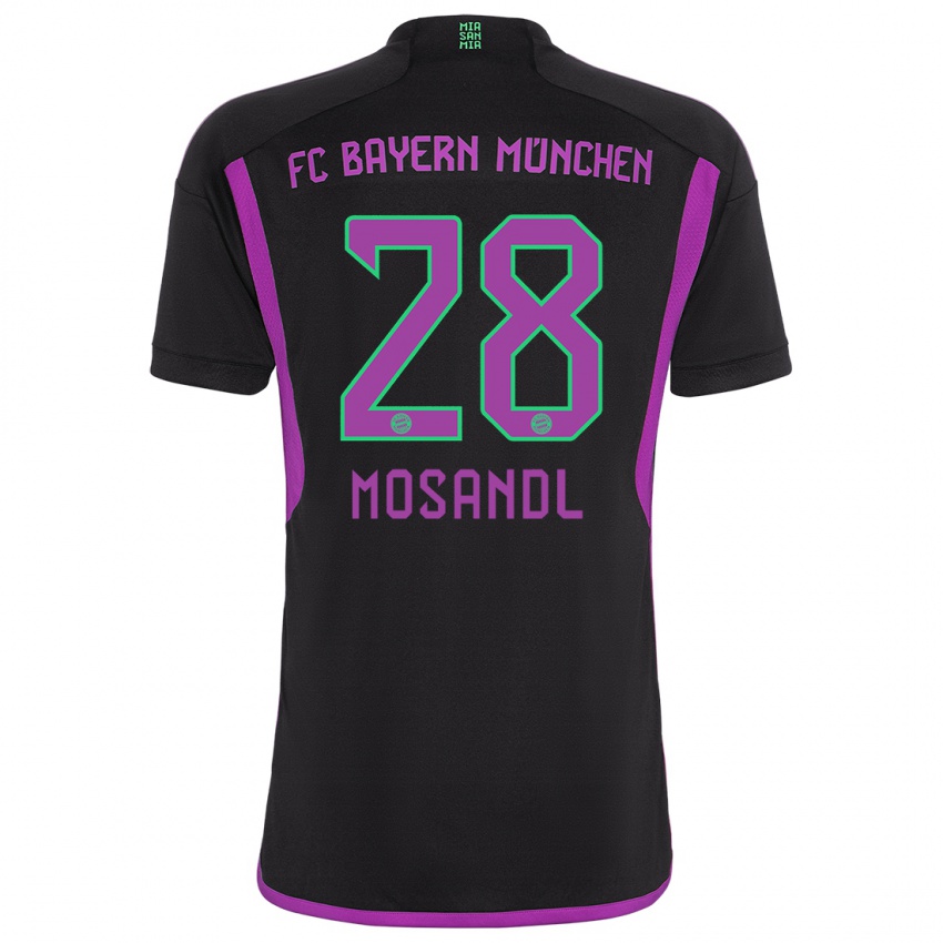 Mujer Camiseta Moritz Mosandl #28 Negro 2ª Equipación 2023/24 La Camisa Chile