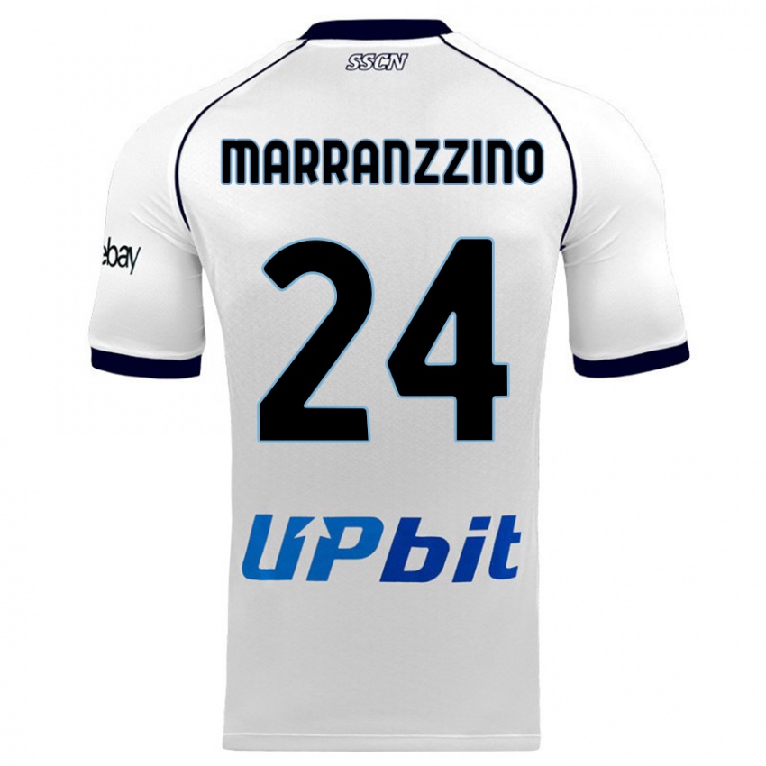 Mujer Camiseta Pasquale Marranzzino #24 Blanco 2ª Equipación 2023/24 La Camisa Chile