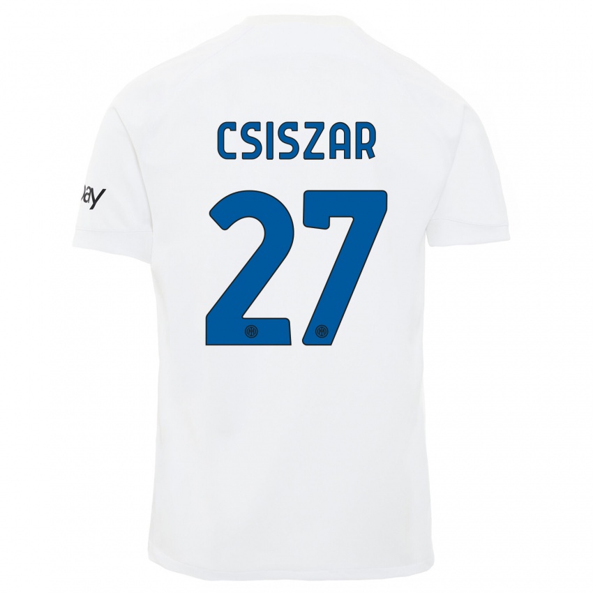 Mujer Camiseta Henrietta Csiszar #27 Blanco 2ª Equipación 2023/24 La Camisa Chile