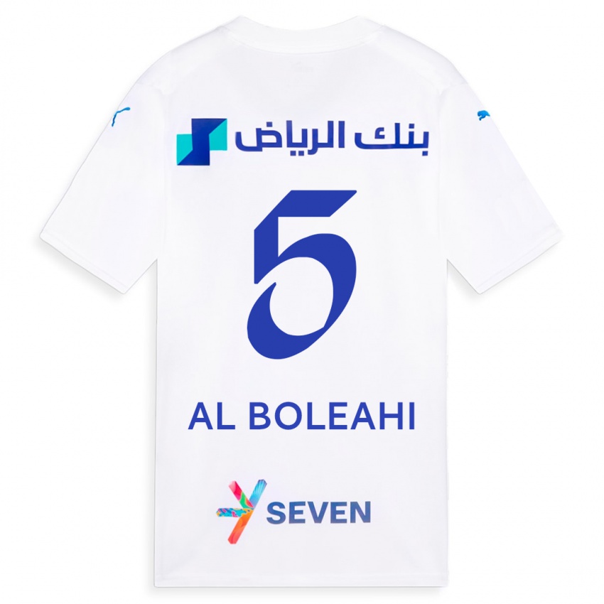 Mujer Camiseta Ali Al-Boleahi #5 Blanco 2ª Equipación 2023/24 La Camisa Chile
