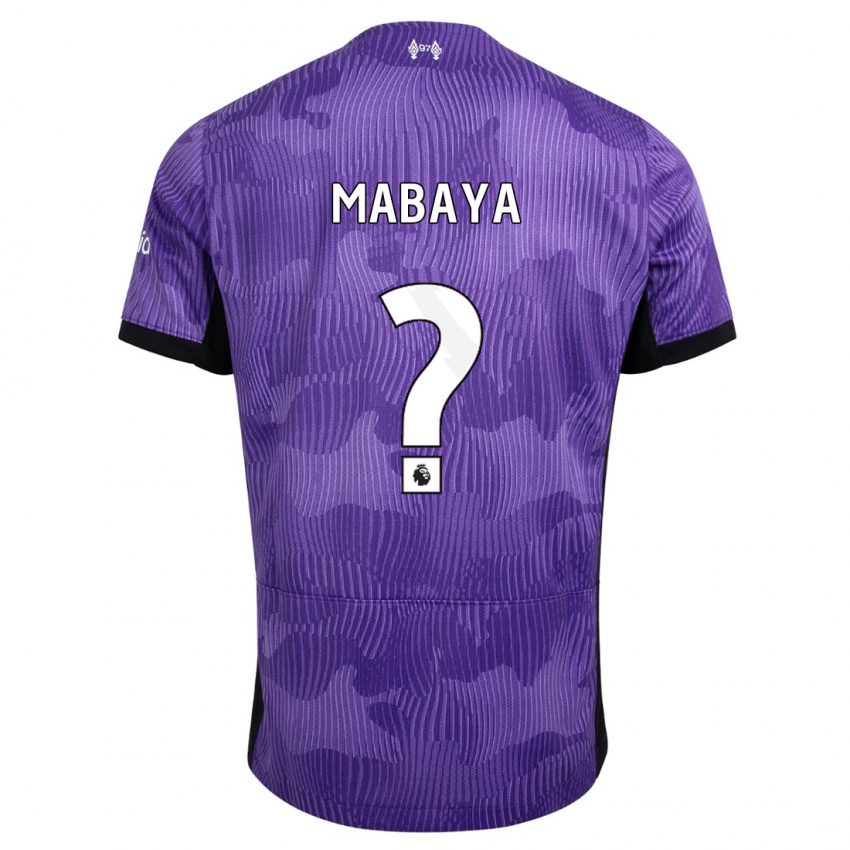 Mujer Camiseta Isaac Mabaya #0 Púrpura Equipación Tercera 2023/24 La Camisa Chile