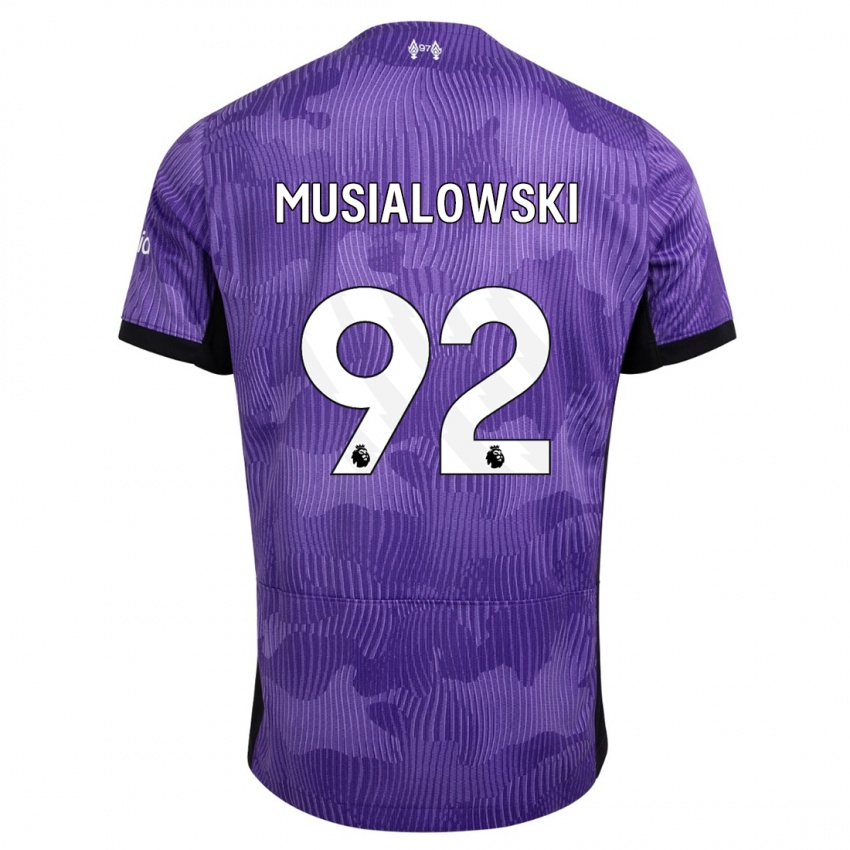 Mujer Camiseta Mateusz Musialowski #92 Púrpura Equipación Tercera 2023/24 La Camisa Chile