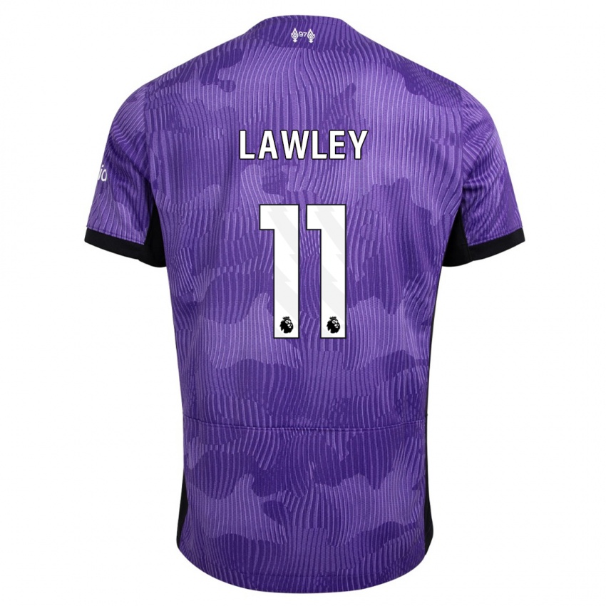 Mujer Camiseta Melissa Lawley #11 Púrpura Equipación Tercera 2023/24 La Camisa Chile