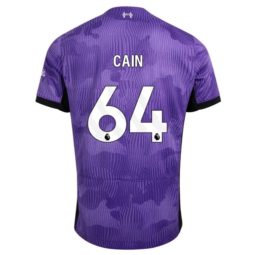 Mujer Camiseta Jake Cain #64 Púrpura Equipación Tercera 2023/24 La Camisa Chile