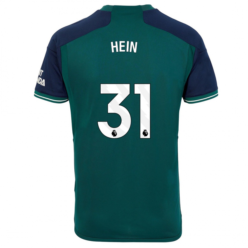 Mujer Camiseta Karl Hein #31 Verde Equipación Tercera 2023/24 La Camisa Chile