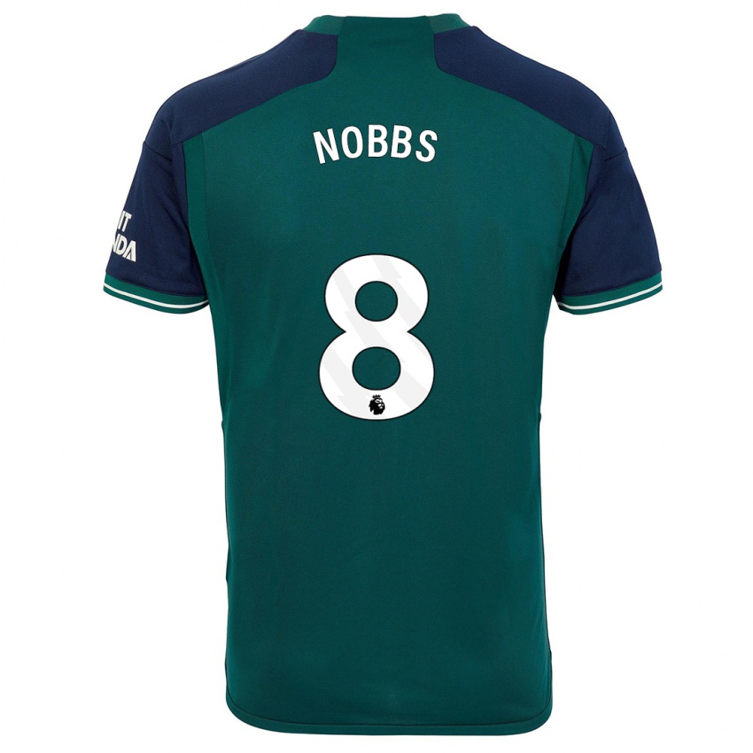 Mujer Camiseta Nobbs #8 Verde Equipación Tercera 2023/24 La Camisa Chile