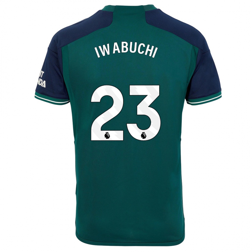 Mujer Camiseta Mana Iwabuchi #23 Verde Equipación Tercera 2023/24 La Camisa Chile
