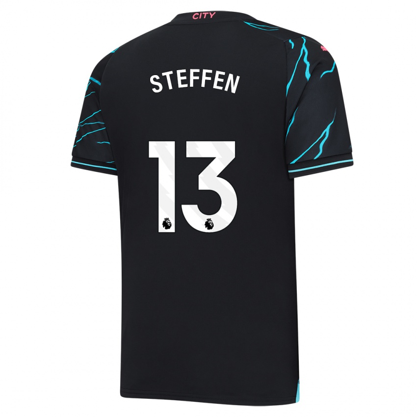 Mujer Camiseta Zack Steffen #13 Azul Oscuro Equipación Tercera 2023/24 La Camisa Chile