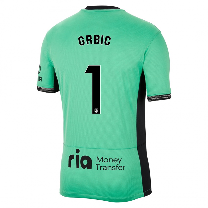 Mujer Camiseta Ivo Grbic #1 Primavera Verde Equipación Tercera 2023/24 La Camisa Chile