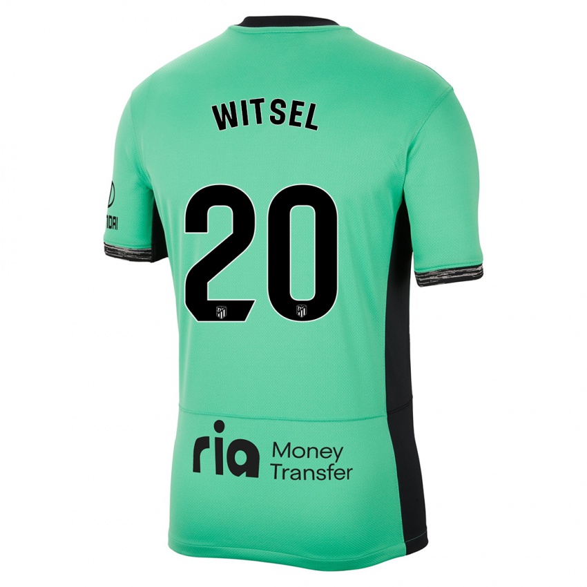 Mujer Camiseta Axel Witsel #20 Primavera Verde Equipación Tercera 2023/24 La Camisa Chile