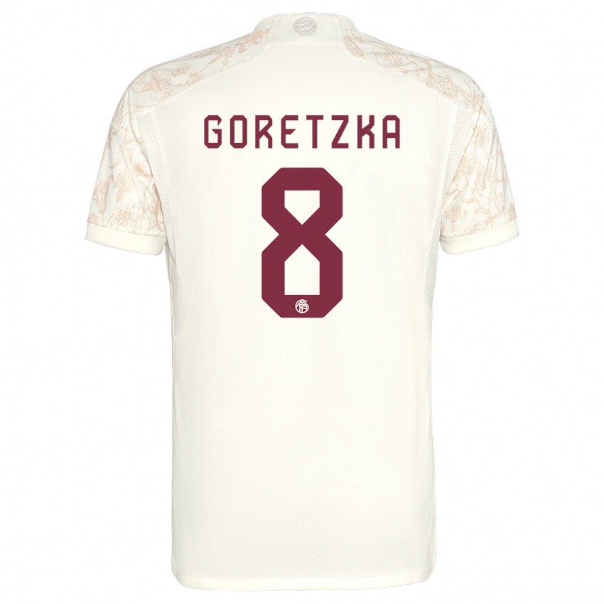 Mujer Camiseta Leon Goretzka #8 Blanquecino Equipación Tercera 2023/24 La Camisa Chile