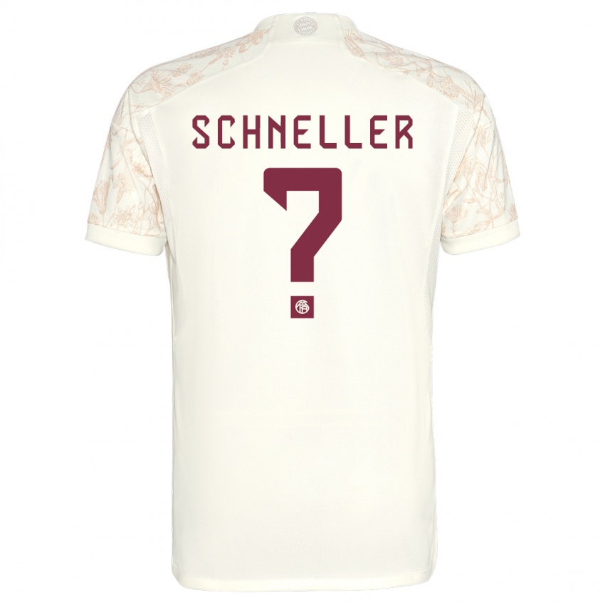 Mujer Camiseta Lukas Schneller #0 Blanquecino Equipación Tercera 2023/24 La Camisa Chile
