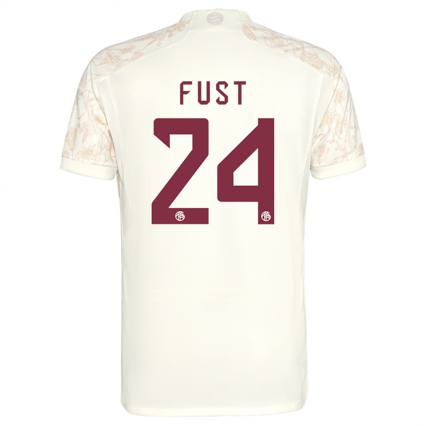 Mujer Camiseta Leon Fust #24 Blanquecino Equipación Tercera 2023/24 La Camisa Chile