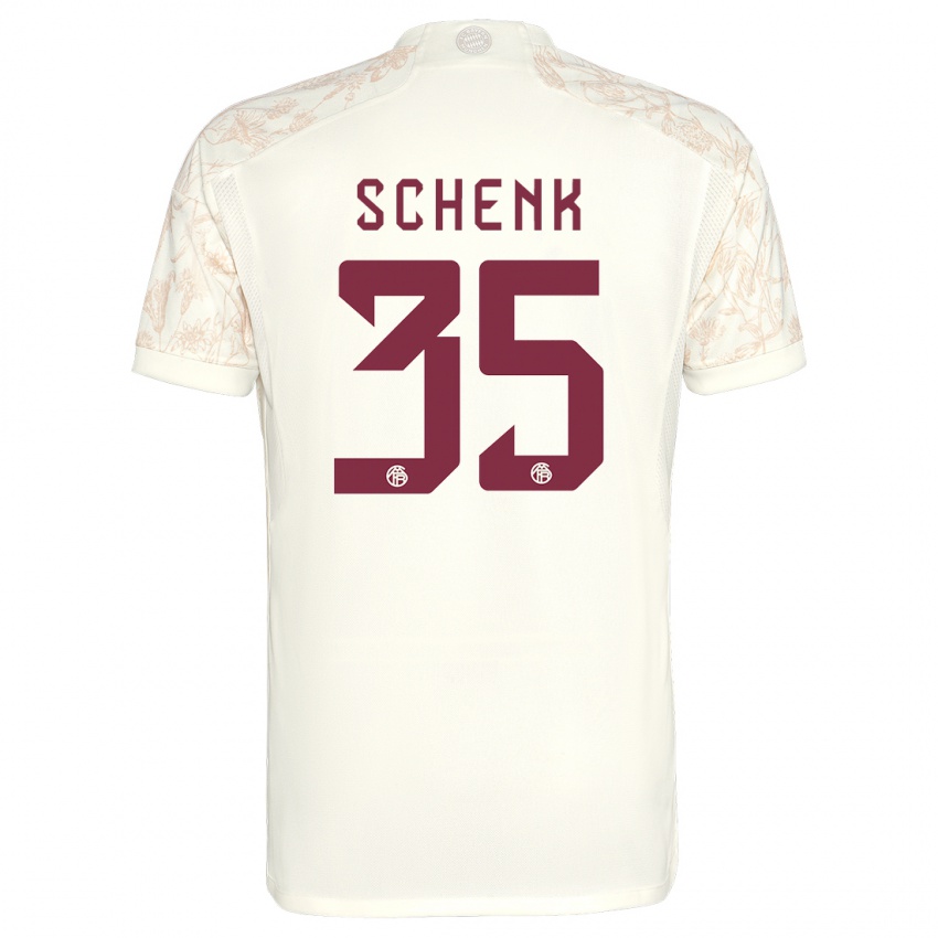Mujer Camiseta Johannes Schenk #35 Blanquecino Equipación Tercera 2023/24 La Camisa Chile
