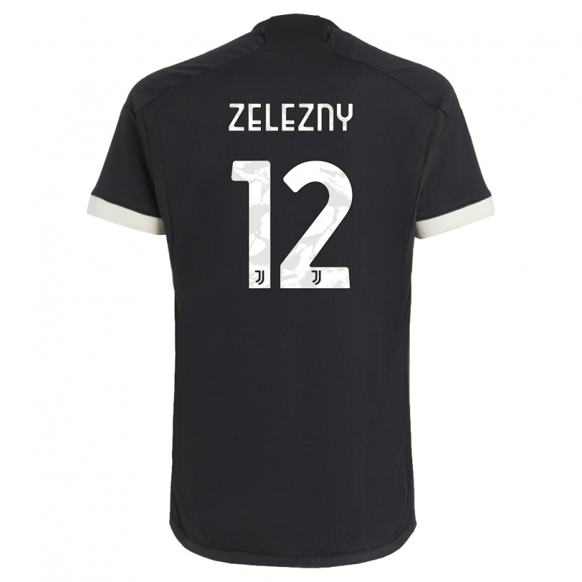 Mujer Camiseta Radoslaw Zelezny #12 Negro Equipación Tercera 2023/24 La Camisa Chile