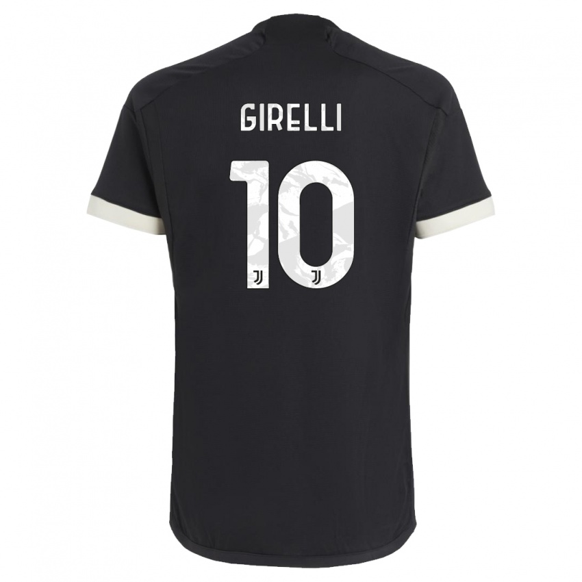 Mujer Camiseta Cristiana Girelli #10 Negro Equipación Tercera 2023/24 La Camisa Chile