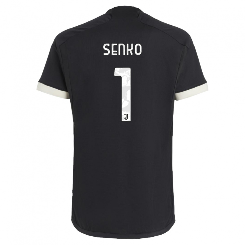 Mujer Camiseta Zsombor Senko #1 Negro Equipación Tercera 2023/24 La Camisa Chile