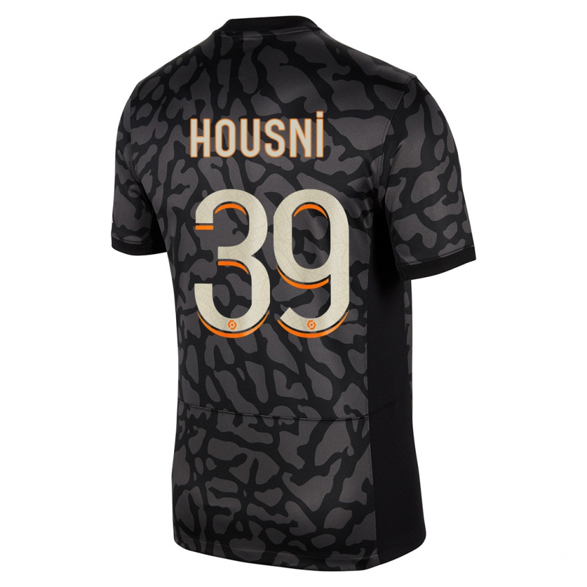 Mujer Camiseta Ilyes Housni #39 Negro Equipación Tercera 2023/24 La Camisa Chile