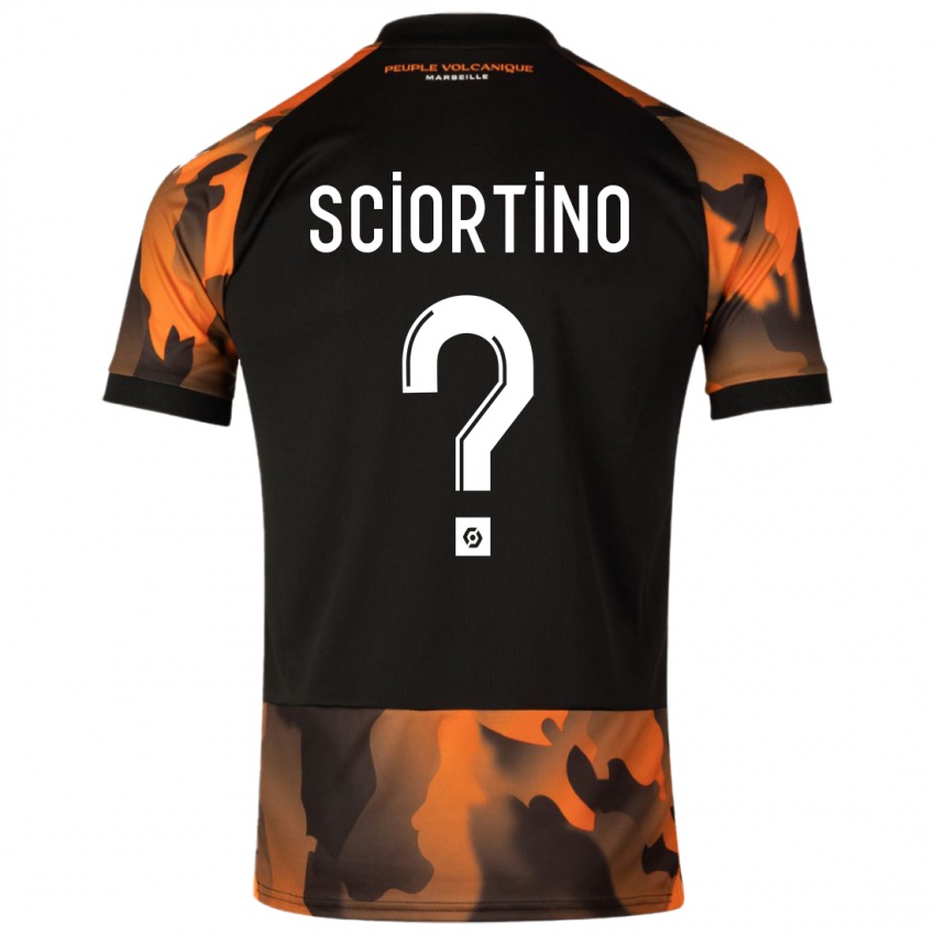 Mujer Camiseta Paolo Sciortino #0 Negro Naranja Equipación Tercera 2023/24 La Camisa Chile