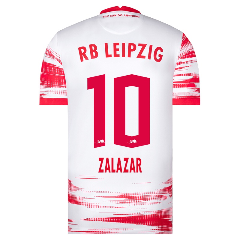 Niño Camiseta Rodrigo Zalazar #10 Rojo Blanco 1ª Equipación 2021/22 La Camisa Chile