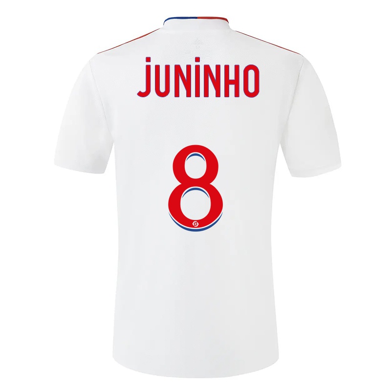 Niño Camiseta Juninho Pernambucano #8 Blanco 1ª Equipación 2021/22 La Camisa Chile