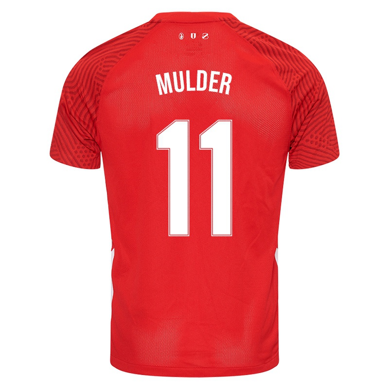 Niño Camiseta Wendy Mulder #11 Rojo 1ª Equipación 2021/22 La Camisa Chile
