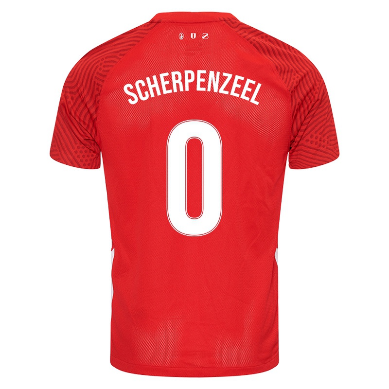 Niño Camiseta Romy Scherpenzeel #0 Rojo 1ª Equipación 2021/22 La Camisa Chile
