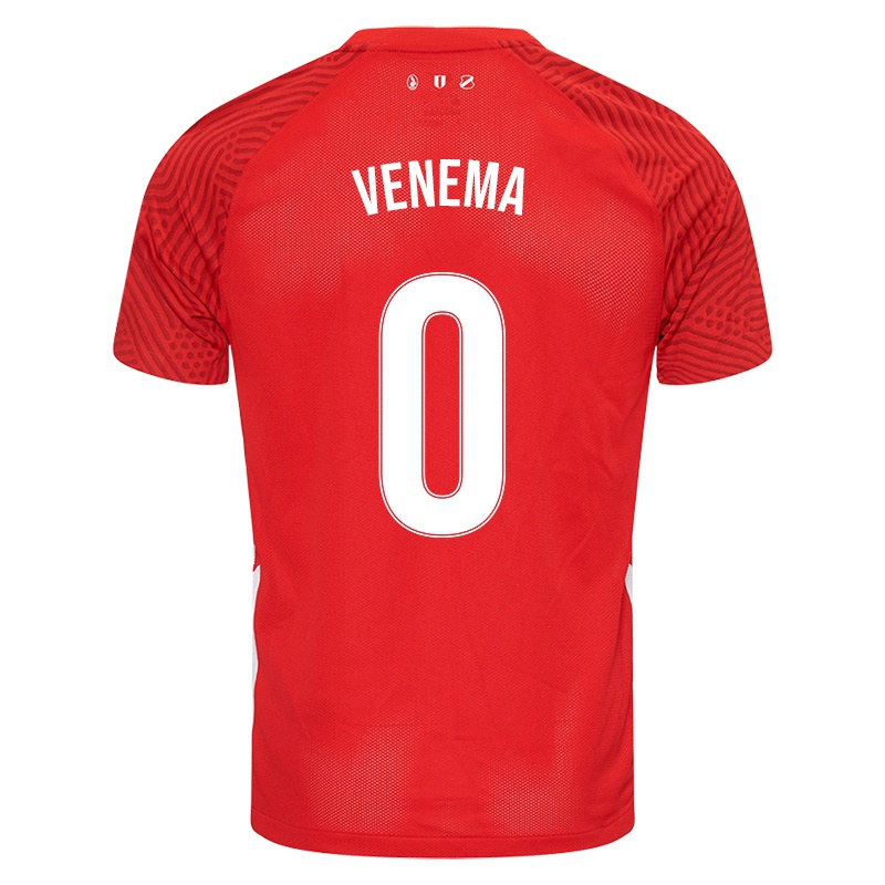 Niño Camiseta Nick Venema #0 Rojo 1ª Equipación 2021/22 La Camisa Chile