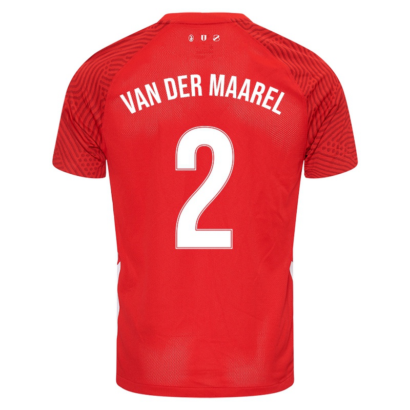 Niño Camiseta Mark Van Der Maarel #2 Rojo 1ª Equipación 2021/22 La Camisa Chile