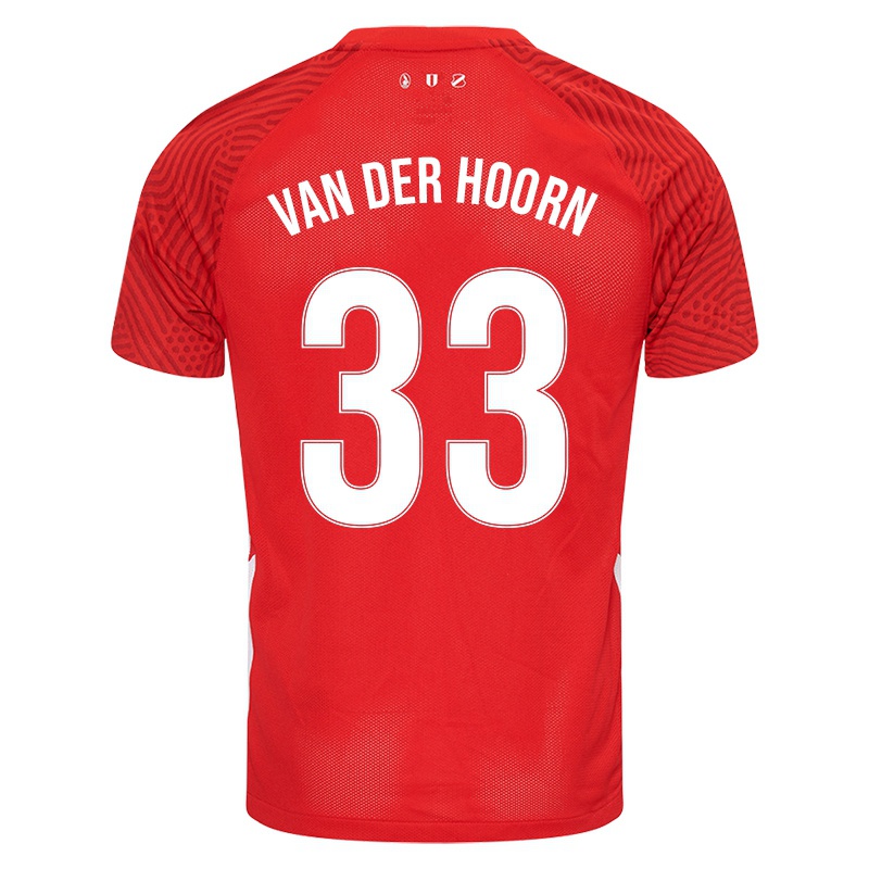 Niño Camiseta Mike Van Der Hoorn #33 Rojo 1ª Equipación 2021/22 La Camisa Chile