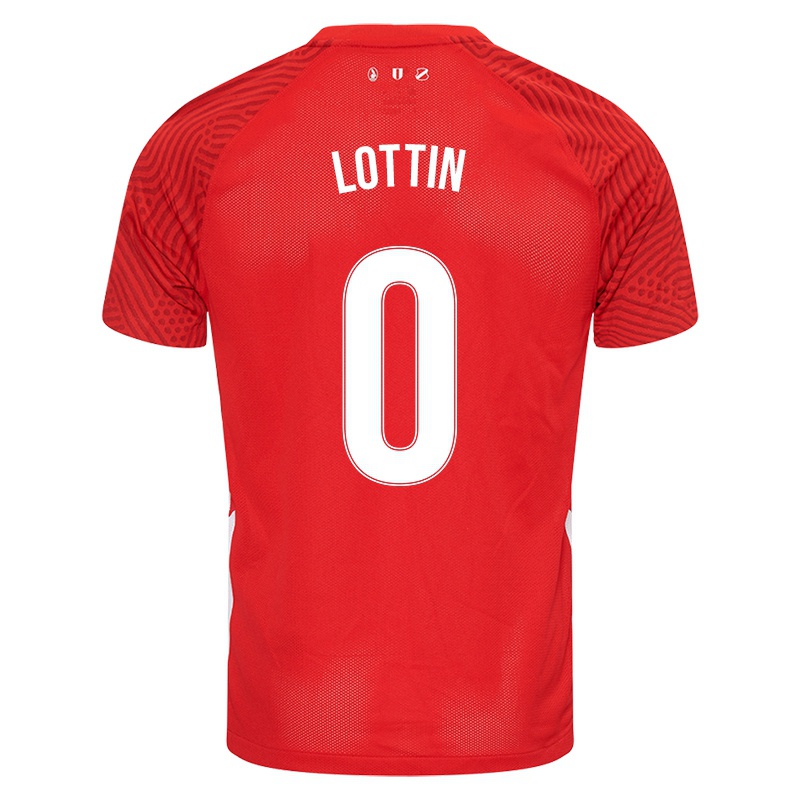 Niño Camiseta Albert Lottin #0 Rojo 1ª Equipación 2021/22 La Camisa Chile