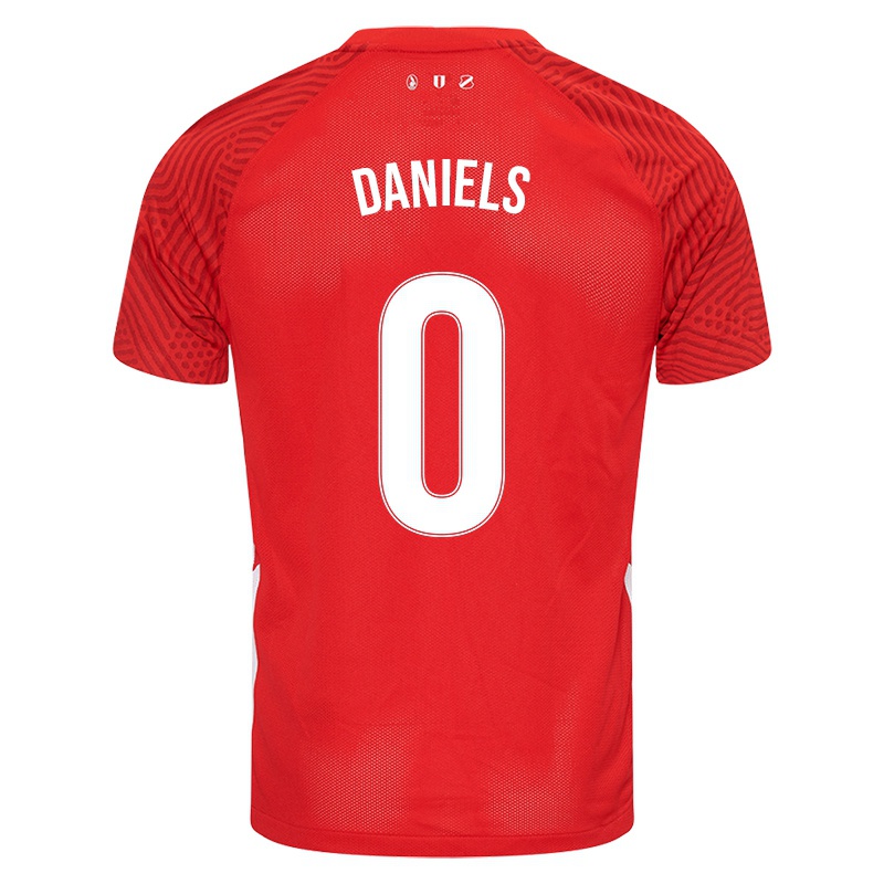 Niño Camiseta Djenairo Daniels #0 Rojo 1ª Equipación 2021/22 La Camisa Chile