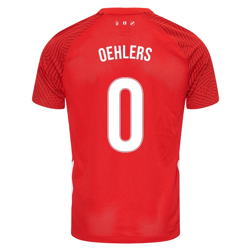 Niño Camiseta Aurelio Oehlers #0 Rojo 1ª Equipación 2021/22 La Camisa Chile