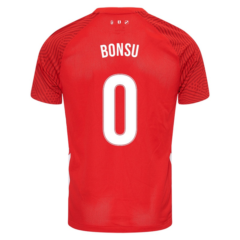 Niño Camiseta Imanuel Bonsu #0 Rojo 1ª Equipación 2021/22 La Camisa Chile