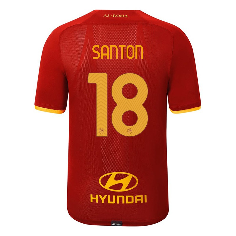 Niño Camiseta Davide Santon #18 Rojo 1ª Equipación 2021/22 La Camisa Chile