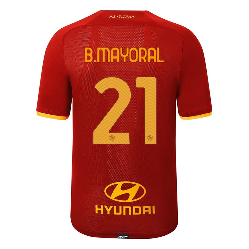 Niño Camiseta Borja Mayoral #21 Rojo 1ª Equipación 2021/22 La Camisa Chile