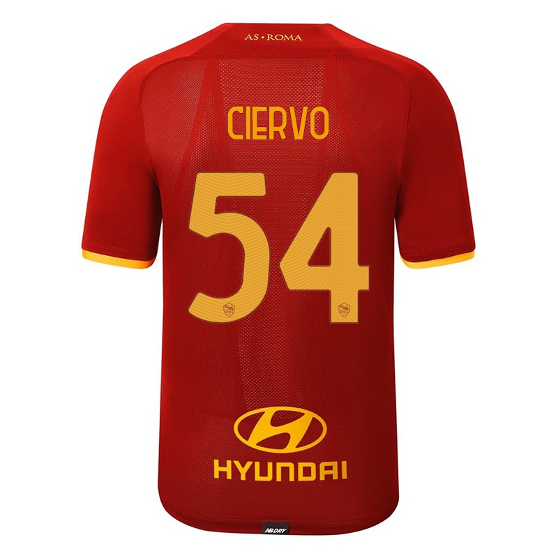 Niño Camiseta Riccardo Ciervo #54 Rojo 1ª Equipación 2021/22 La Camisa Chile