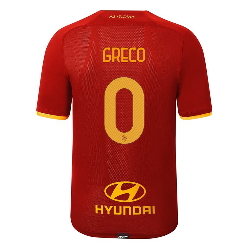 Niño Camiseta Stefano Greco #0 Rojo 1ª Equipación 2021/22 La Camisa Chile
