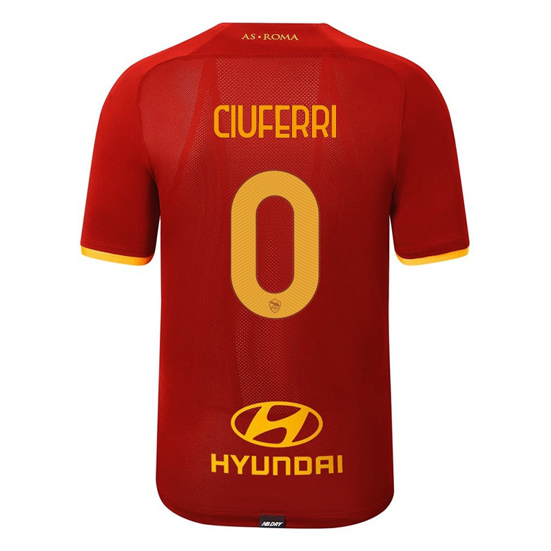 Niño Camiseta Flavio Ciuferri #0 Rojo 1ª Equipación 2021/22 La Camisa Chile