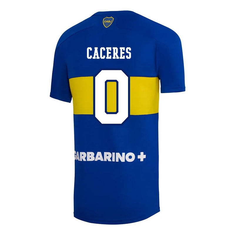 Niño Camiseta Franco Caceres #0 Azul Real 1ª Equipación 2021/22 La Camisa Chile