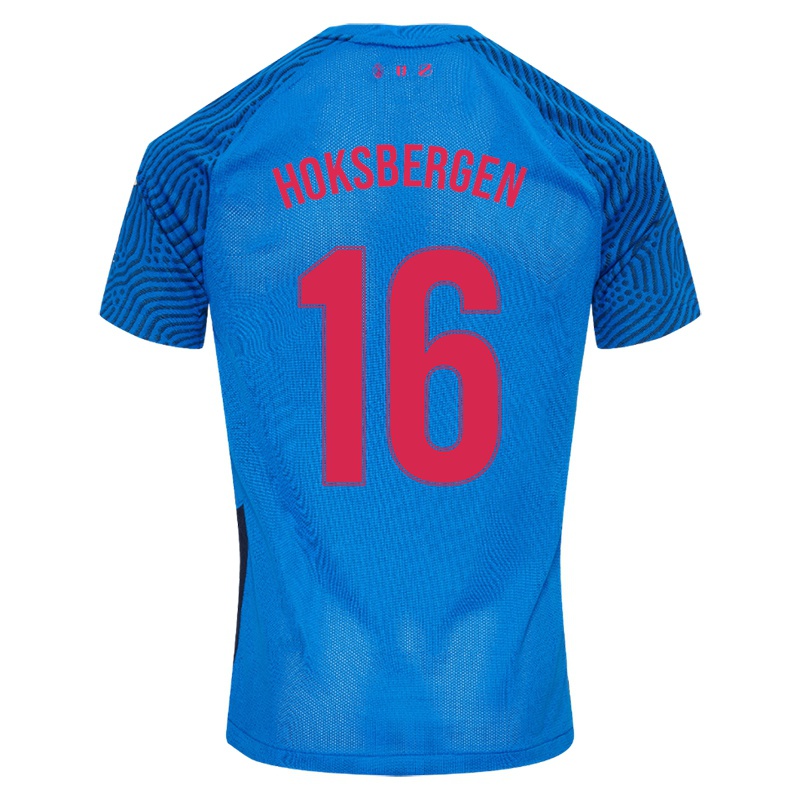 Niño Camiseta Maxime Hoksbergen #16 Cielo Azul 2ª Equipación 2021/22 La Camisa Chile