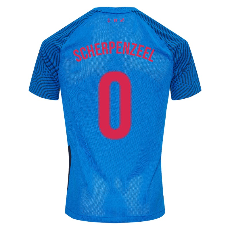 Niño Camiseta Romy Scherpenzeel #0 Cielo Azul 2ª Equipación 2021/22 La Camisa Chile