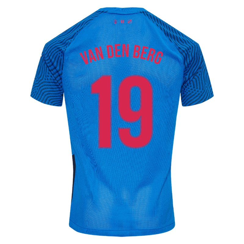 Niño Camiseta Davy Van Den Berg #19 Cielo Azul 2ª Equipación 2021/22 La Camisa Chile