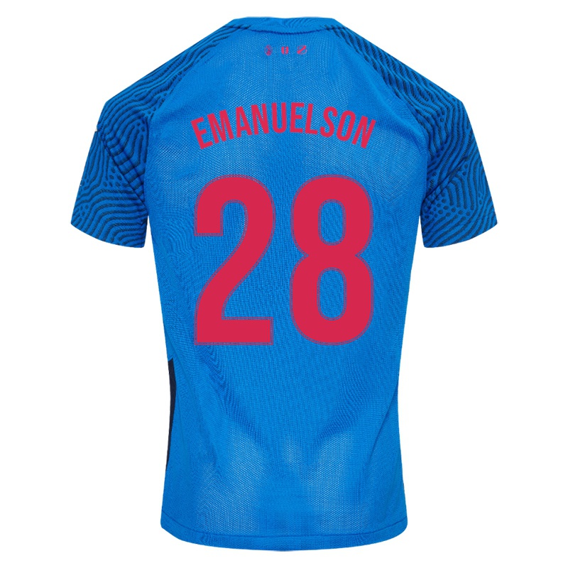 Niño Camiseta Urby Emanuelson #28 Cielo Azul 2ª Equipación 2021/22 La Camisa Chile